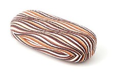 Striped Gripped Eyeglass/Sunglasses Hard Case Fits most Small to Medium Frames