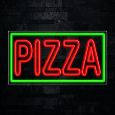 Pizza LED Neon Sign 33"L x 18"H 31109