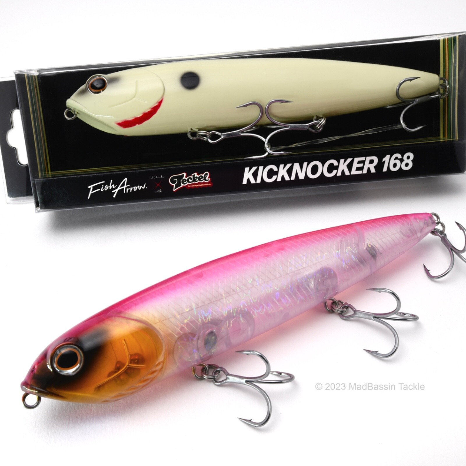 Fish Arrow x Teckel Kicknocker 168 Walking Topwater Plug (JDM) Cedea