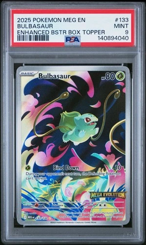 BULBASAUR 133 Stamped PSA 9 2025 POKEMON MEG EN-MEGA EVOLUTION ENHANCED BOOSTER