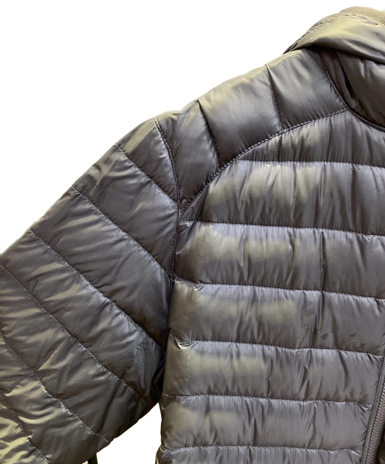 L.L.Bean Outdoor Puffer Jacket Men's Size XL Gray/Yellow - product detail image 7