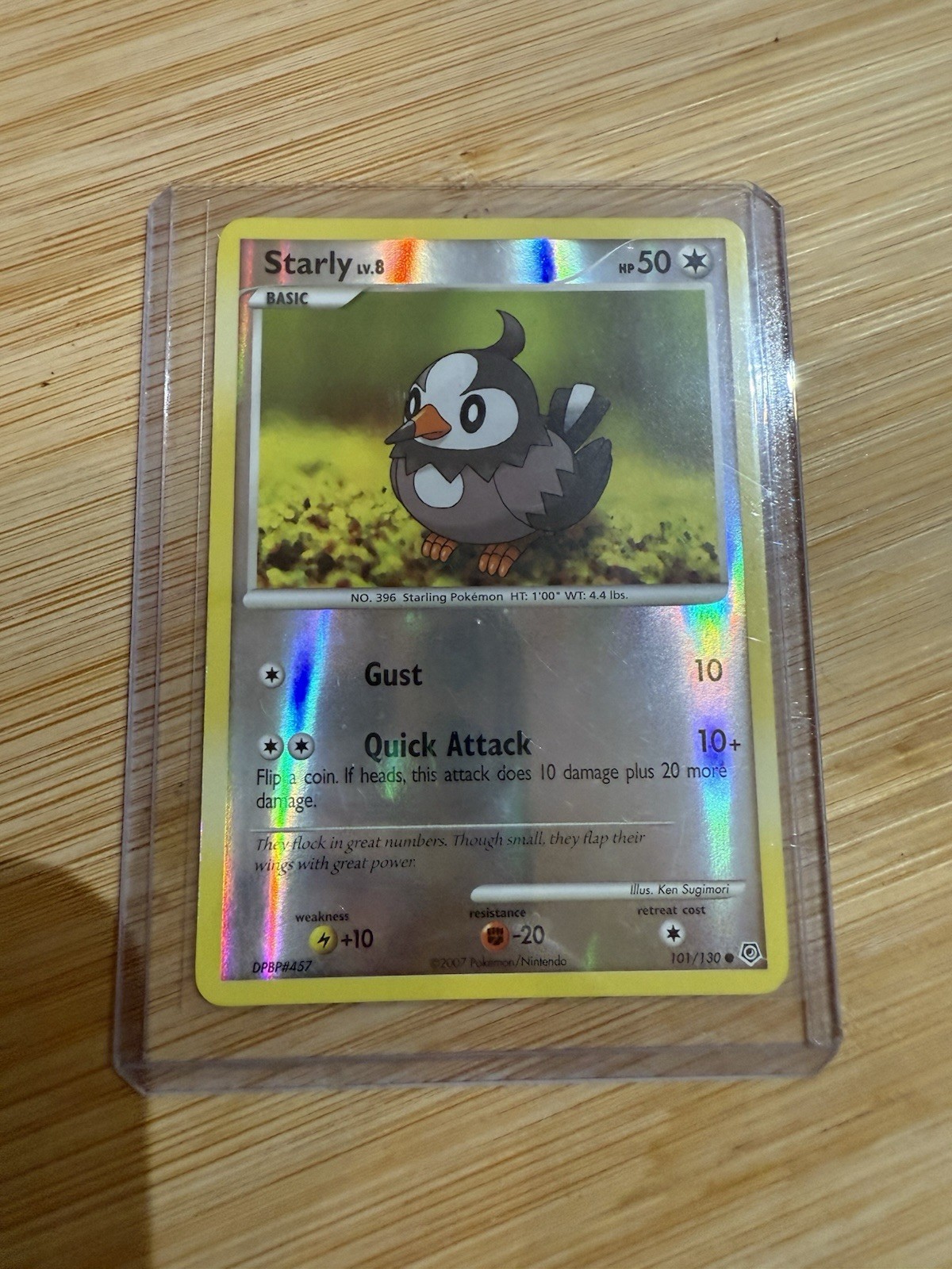 Pokémon TCG Starly 101/130 Holo Common Diamond & Pearl Near Mint