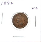 1896 US Indian Head Cent  VG Very Good Free Shipping