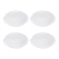 Furry Microphone Windscreen Mic Cover Windshield White 4 Pack