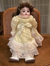 German Bisque 1009 DEP Doll Fully Jointed Glass Eyes & Teeth with Stand 1980’s