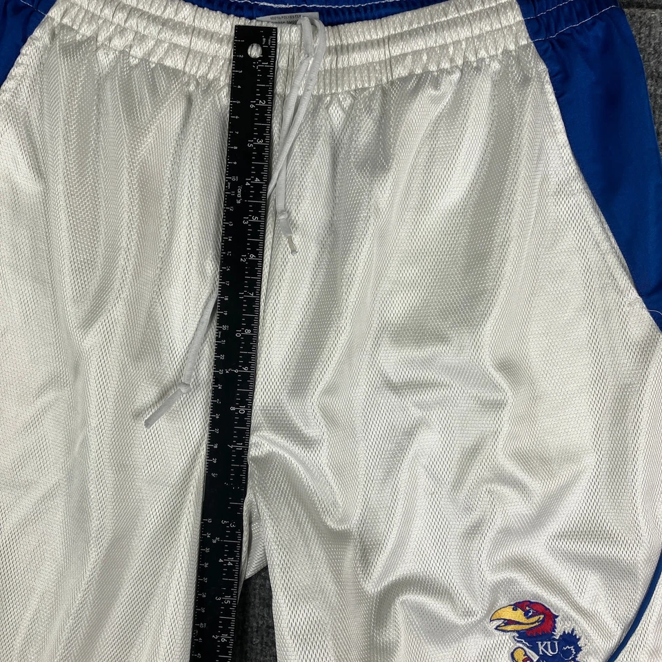 Colosseum KU Jayhawks Shorts Mens Size L White Blue Red Athletic NCAA Mesh - Image 4 of 4