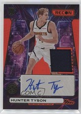 2023-24 Panini Recon Novice Red 35/75 Hunter Tyson #NPA-TYS Patch Auto 12z3