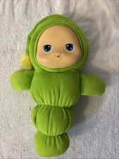 Hasbro Playskool Glo Worm Lullaby Doll Green Soft Plush Light Up Toy