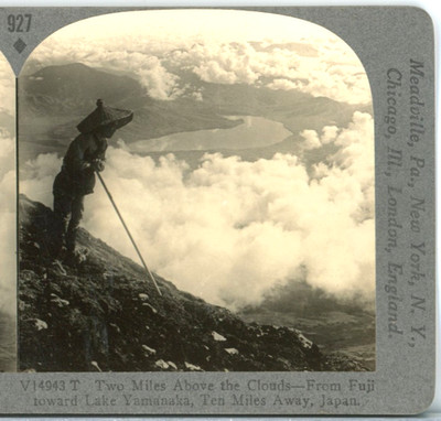 Japan, Two Miles Above The Clouds, Mt Fuji--Keystone Rare 1200 Set #927