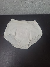 One Pair Women's Briefs Panties Vintage New Size 7 Hanes White NOS