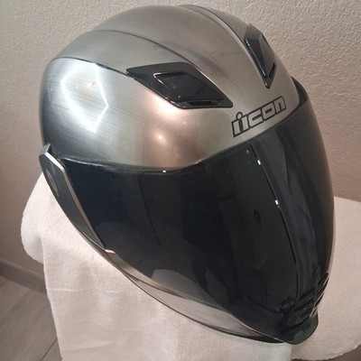 ICON AIRFLITE Quicksilver HELMET FULL FACE MOTORCYCLE DOT Size L 59-60