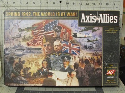 Axis & Allies Spring 1942, NEW OPEN BOX, Poor Box, New Contents, As-Is, FreeShip