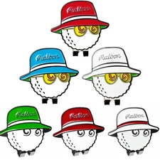 Malbon Bucket Hat Golf Ball Marker, with Magnetic Clip