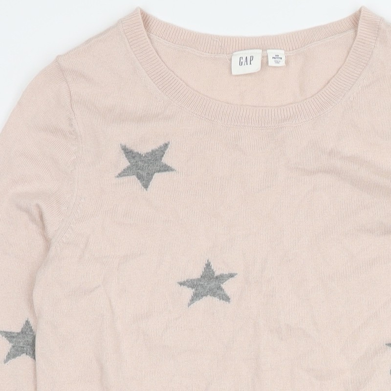 GAP Women's Pink Star Pattern Pullover Jumper XS - image 7