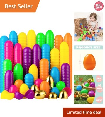 Quality Plastic Easter Eggs - 300PCS Colorful & 6 Golden for Parties