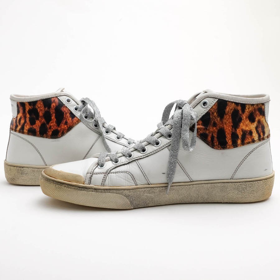 YVES SAINT LAURENT Sneakers alte SL 37M WOLLY SOFT NAP CAL DAMIER KING di HE