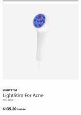 LightStim For Acne LED Acne Therapy Device Blue Red Light With Case