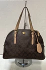 Coach Peyton Signature Cora Domed Satchel (F26184)