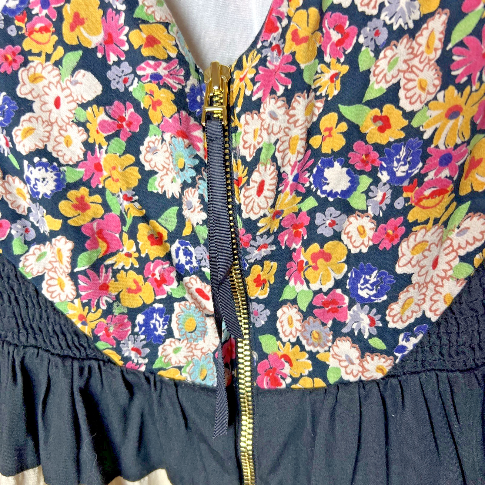 Anthropologie Small Leifnotes Patchwork Floral Dr… - image 4