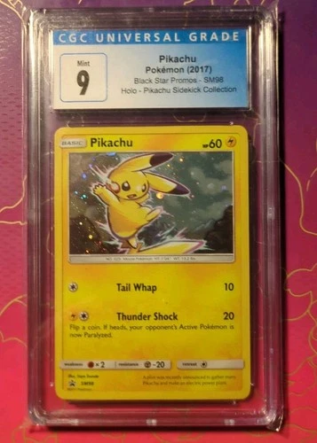 Pikachu - Pokemon 2017 - Black Star Promo - CGC 9