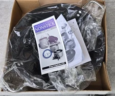 NOS Calphalon Braiser 5Qt Anodized Non-Stick Wok 12" Skillet Saute Pan Fry Pot