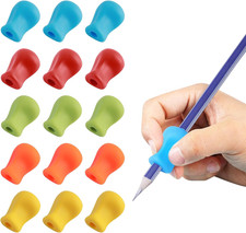 15 Stück Stiftehalter Kinder,Schreibhilfe für Stift Kinder 5 Farben,Stifthaltung