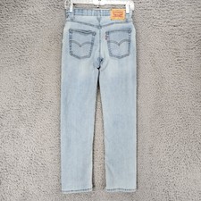 Levis Jeans Boys 12 Regular 26x27 Blue 514 Regular Fit Straight Leg Read 