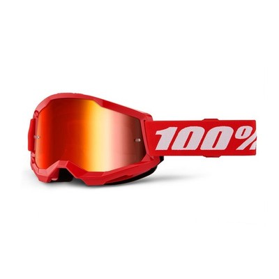 100% Strata 2 Goggle - Mirror Lens FA23 red 
