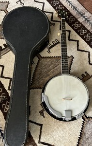 Aria Vintage 5 String Banjo w/ Case Made In Japan Circa 1970s Pickup Boston Area