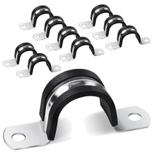 Rohrschellen U-Form Edelstahl 20mm 10 Stück Rohrbefestigung