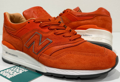 NEW BALANCE 997 CONCEPTS LUXURY GOODS ORANGE WHITE SILVER GREY 2002R M997TNY 9.5