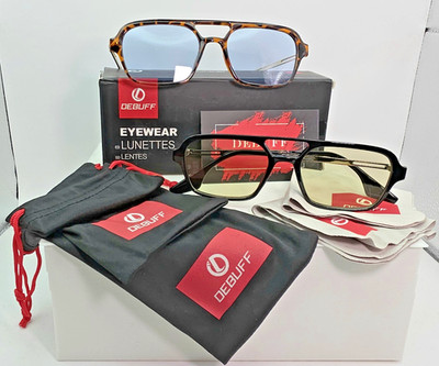 New DeBuff Vintage 70s Flat Aviator UV400 Lunettes & Lentes Sunglasses C1