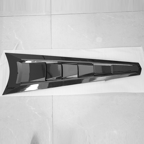 Carbon Black Rear Split Window Applique Louver Trim for Corvette C8 Z51 2020-25 - Picture 4 of 14