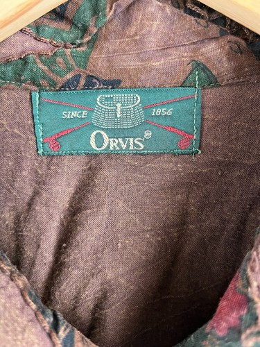 Orvis Women Size XL? Cotton Elephants Embroidery Jacket Patchwork Brown Earthy - Picture 4 of 9