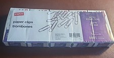 Staples Paper Clips Large 500 qty 100/pack - New