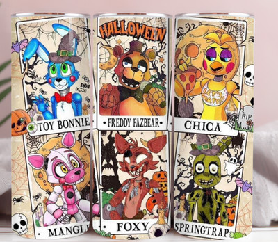 20oz Stainless Steel Tumbler | Five Nights Freddy s Characters Horror Cup