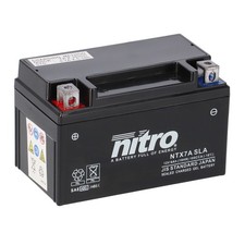 Nitro Batterie 12V 6AH YTX7A-BS Gel 50615 (für: SYM Mio 50 HU05W 05-17 )