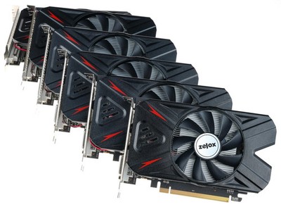 Package of damaged Zelox Radeon RX550 4GB graphics cards - 6 pcs.