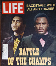 Vintage Retro 1971 Life Cover Backstage With Muhammad Ali & Joe Frazier 3/5/71