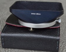Konica 24mm / 28mm Lens Hood in Case - EXCELLENT Fits 57mm