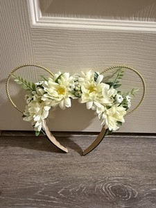 Homemade Minnie Ears Disney Daisy Flowers Headband Etsy