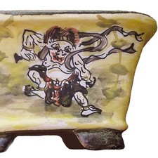 Tosui Bonsai Pot Japanese Storm Gods Raijin F...