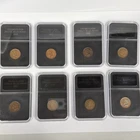 (LOT OF 8) 1900-1908 1c Indian Head Penny Cent Copper US Coins UNC BU IN SLAB