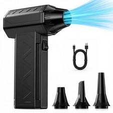 Electric Air Duster 110000RPM, Rechargeable Mini Air Blower with 3 Speed Setting