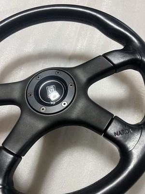 NARDI GARA 4 Steering Wheel 365mm Black Leather JDM Genuine TRD 86