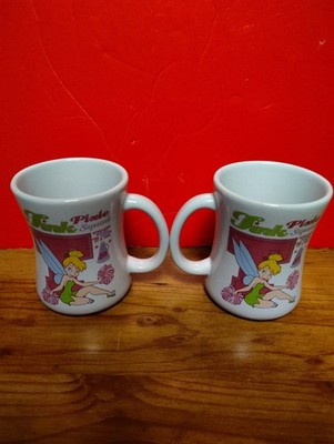 Pair Of Disney Store Exclusive Tink Pixie Squad Coffee Mugs Tinker Bell EUC