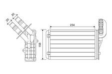 VALEO WÄRMETAUSCHER HEIZUNGSKÜHLER passend für RENAULT CLIO THALIA | 812169