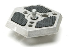 Manfrotto Hexagonal Tripod Head Adapter  Plate With 1/4" Screw. Useful. SEE PIC