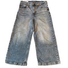 GAP Women Sz 14 32 Short Jeans Pants Stride Ankle Wide Leg High Rise Medm Indigo