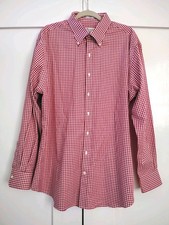 Peter Millar Manoluxe Men's Dress Shirt, Pink  White, XL